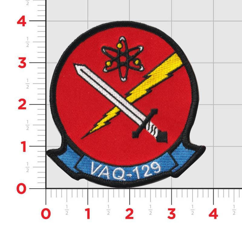 Officially Licensed US Navy VAQ-129 Vikings Squadron Patches