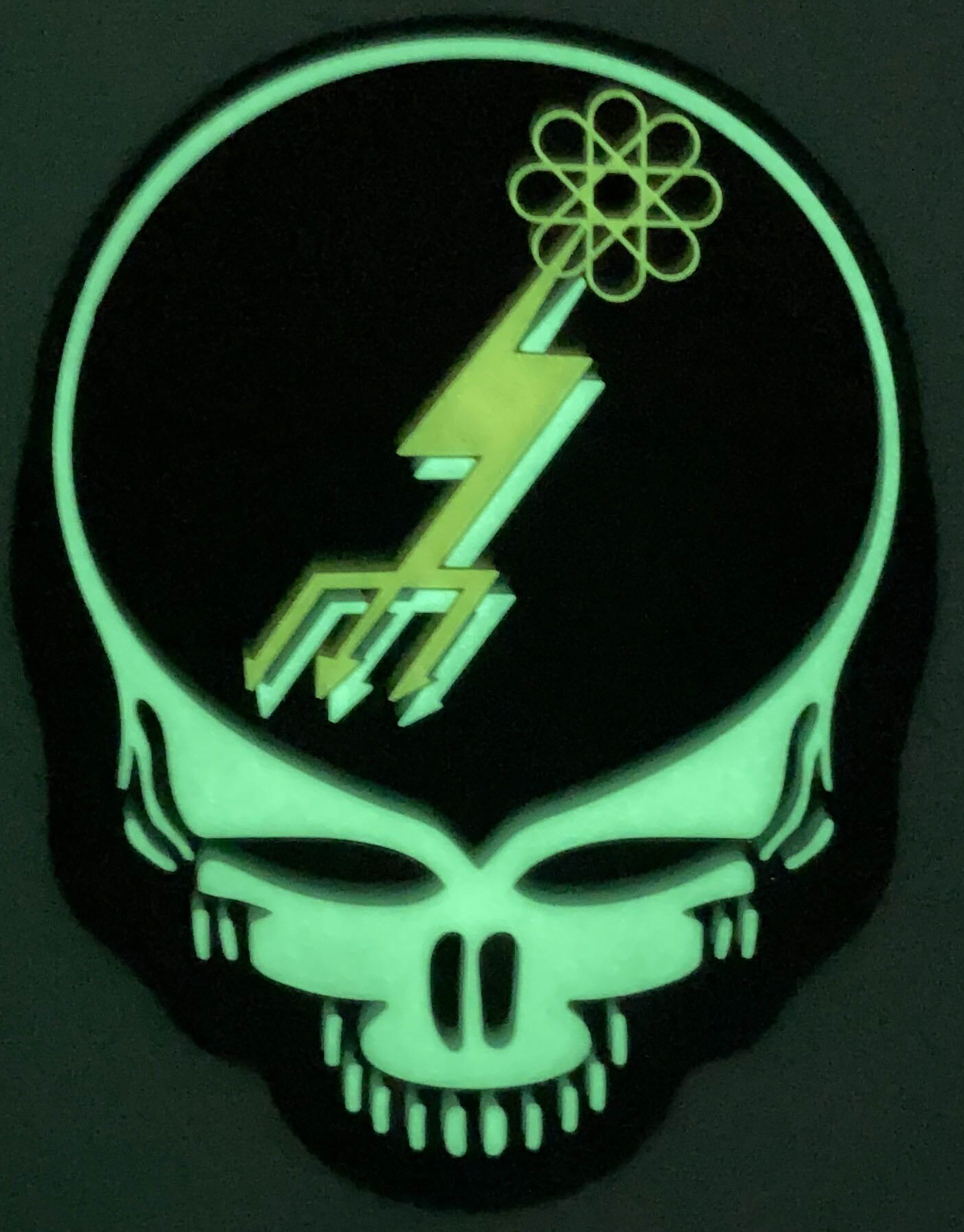 Official VAQ-133 Dead Head PVC Glow Squadron Patch