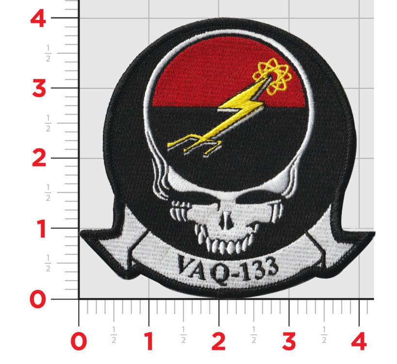 Officially Licensed VAQ-133 Wizards "Dead Head" Squadron Patch