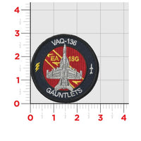 Official US Navy VAQ-136 Gauntlets EA-18G Shoulder Patch