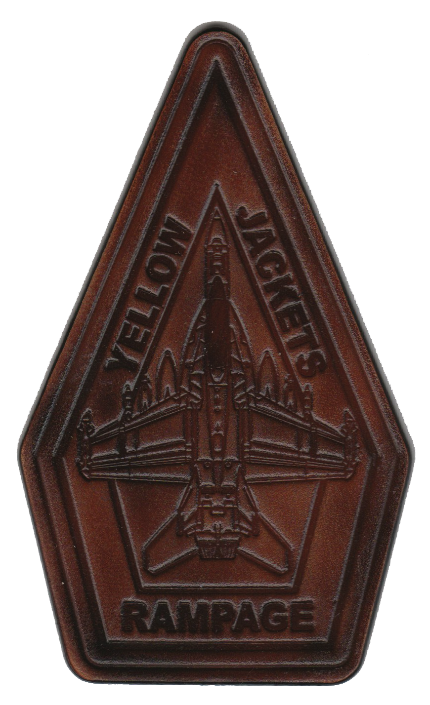 Official VAQ-138 Yellow Jackets EA-18G Leather patches