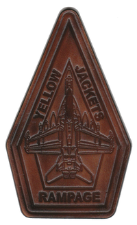 Official VAQ-138 Yellow Jackets EA-18G Leather patches