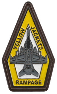 Official VAQ-138 Yellow Jackets EA-18G Leather patches