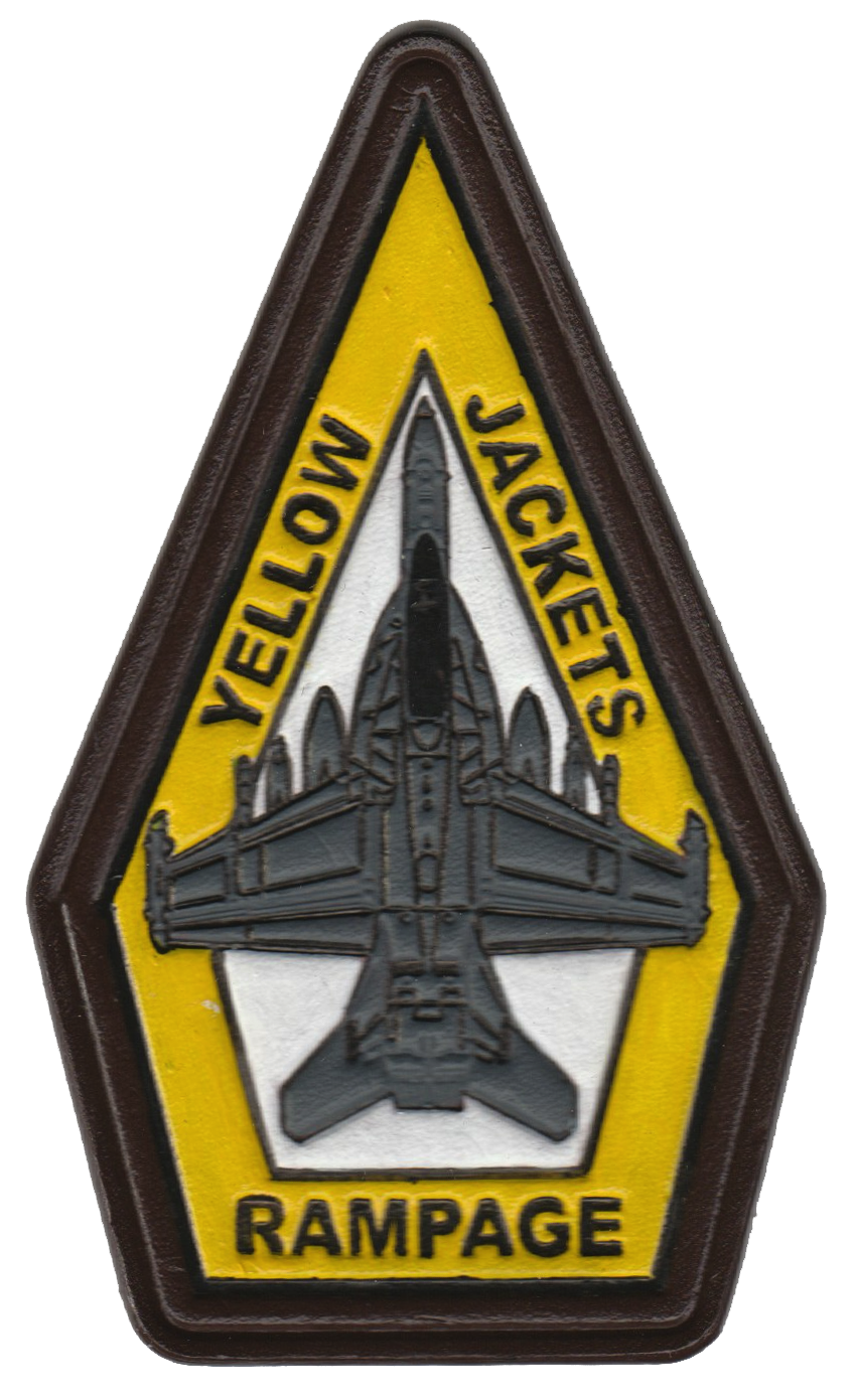 Official VAQ-138 Yellow Jackets EA-18G Leather patches