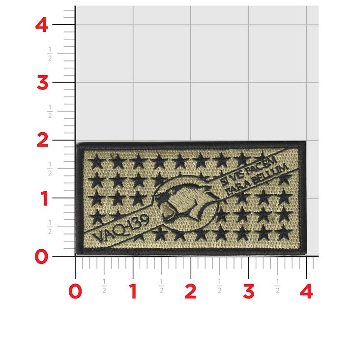 Official VAQ-139 Cougars Command Flag Patch