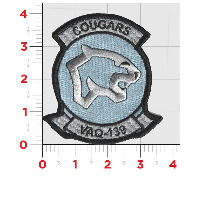 Officially Licensed US Navy VAQ-139 Cougars Patches