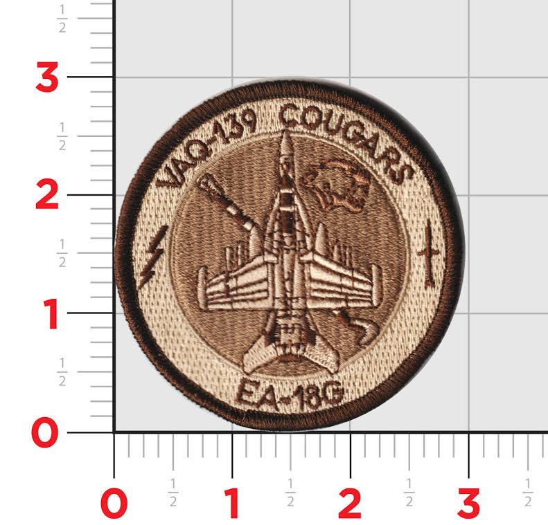 Official US Navy VAQ-139 Cougars Shoulder Patch