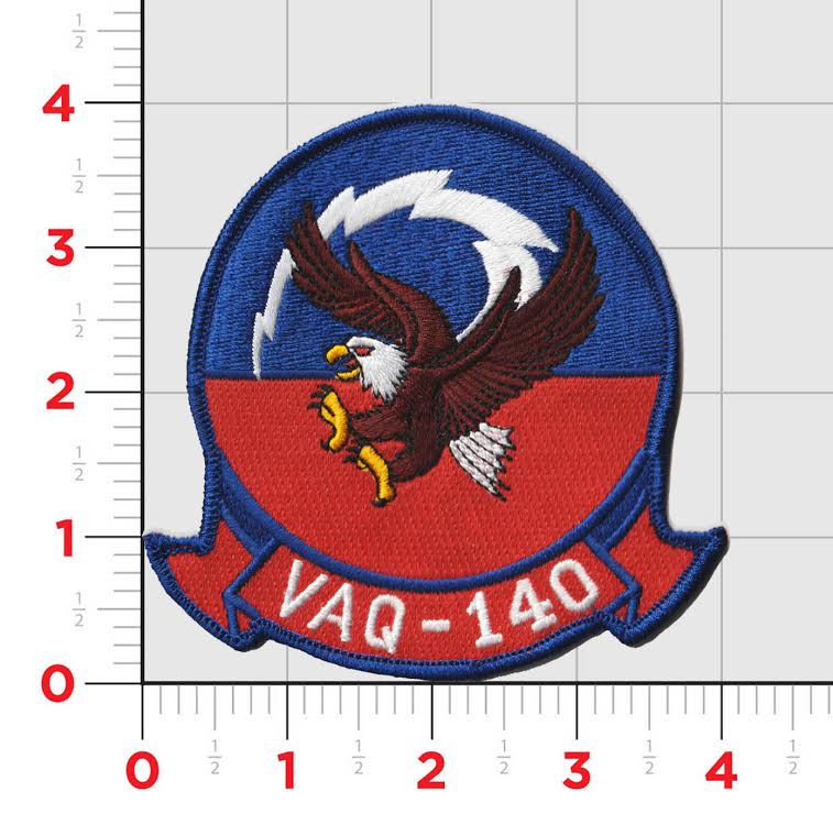 Officially Licensed US Navy VAQ-140 Patriots Squadron Patches