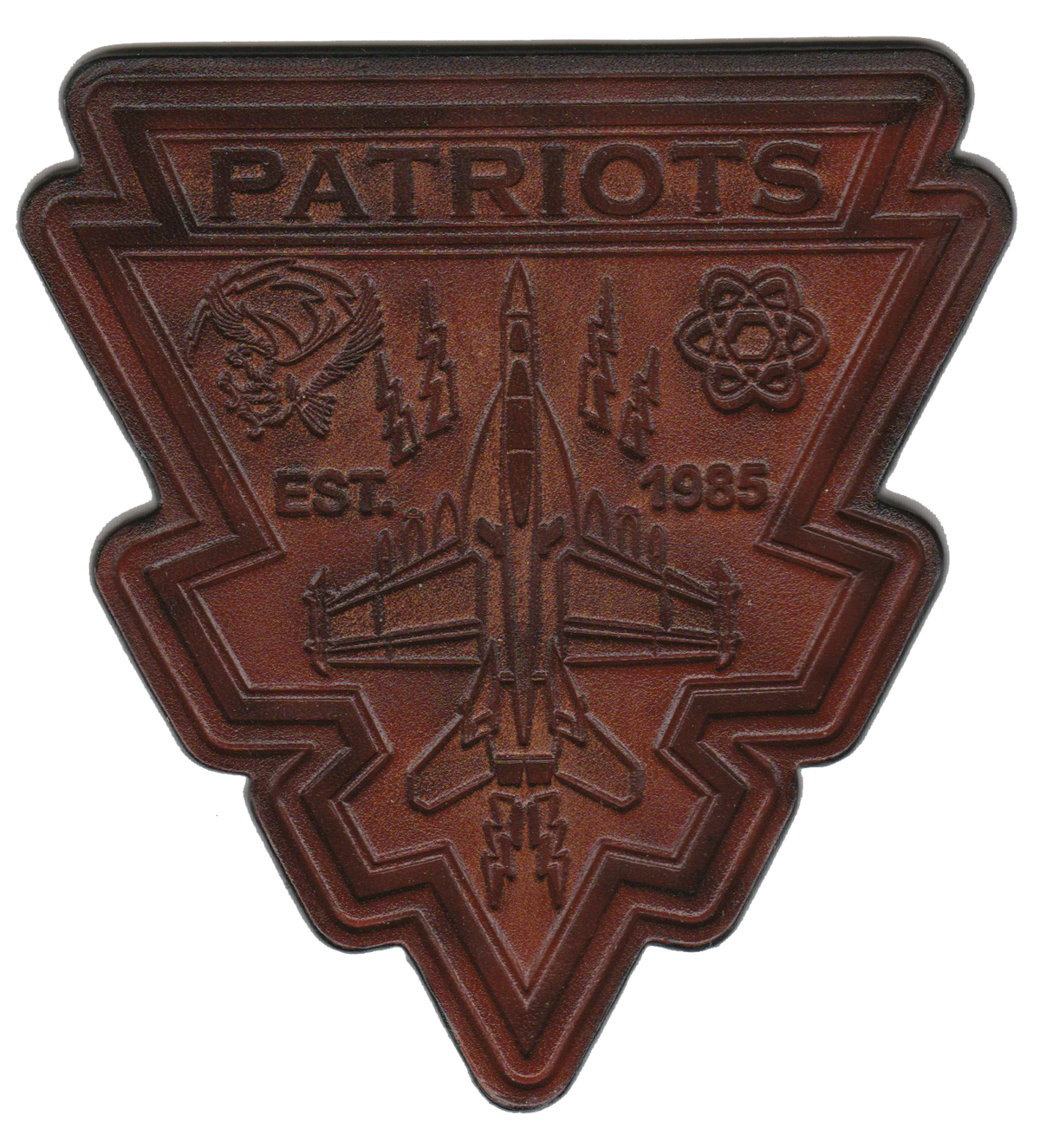 Official VAQ-140 Patriots EA-18G Leather Shoulder Patch