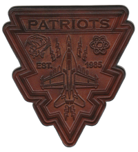 Official VAQ-140 Patriots EA-18G Leather Shoulder Patch
