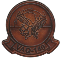 Officially Licensed US Navy VAQ-140 Patriots Leather Patches