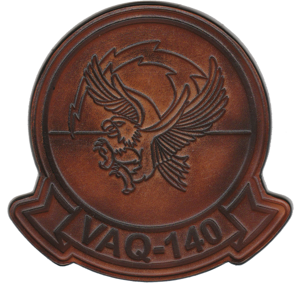 Officially Licensed US Navy VAQ-140 Patriots Leather Patches