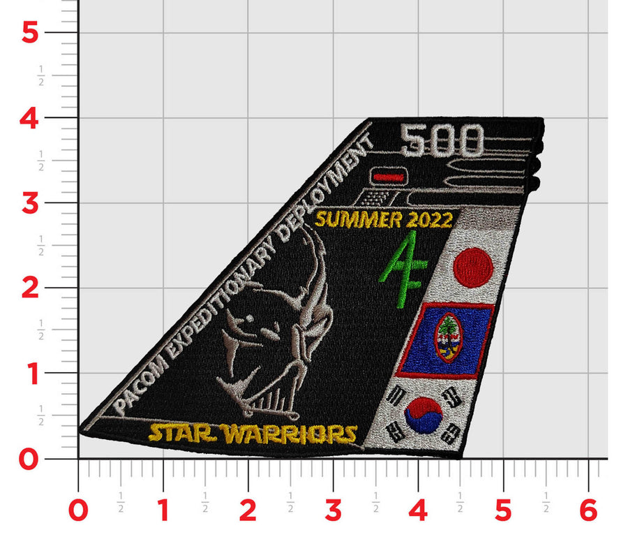 Official VAQ-209 Star Warriors Asia Det Tail Flash Patch