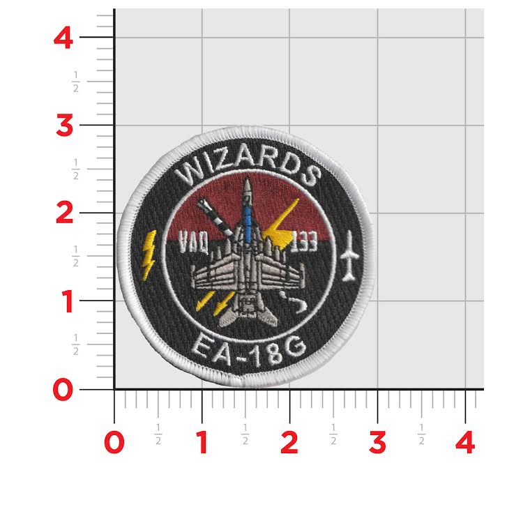 Official VAQ-133 Wizards EA-18 Shoulder Patch