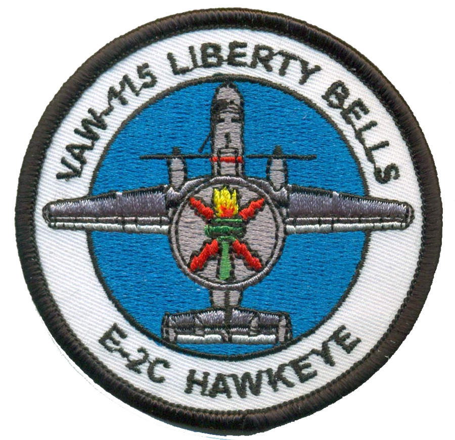 Official US Navy VAW-115 Liberty Bells E-2 Hawkeye Patch