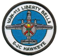 Official US Navy VAW-115 Liberty Bells E-2 Hawkeye Patch