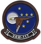 Officially Licensed US Navy VAW-117 Wallbangers Leather Patch