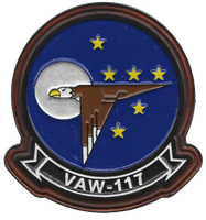 Officially Licensed US Navy VAW-117 Wallbangers Leather Patch