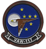 Officially Licensed US Navy VAW-117 Wallbangers Leather Patch
