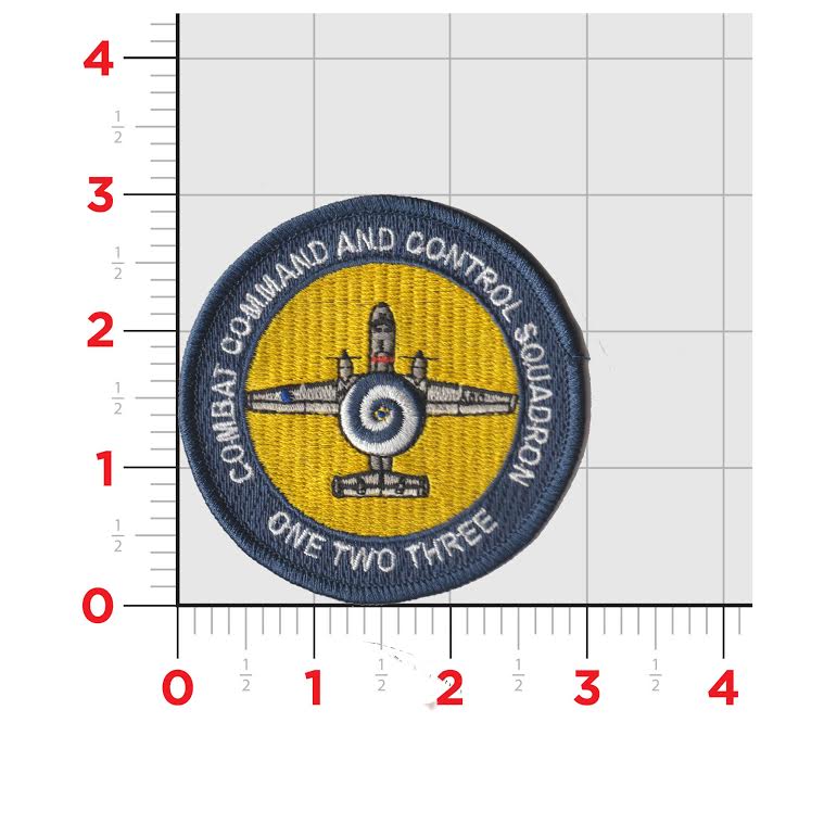 Official US Navy VAW-123 Screwtops Command and Control Patches