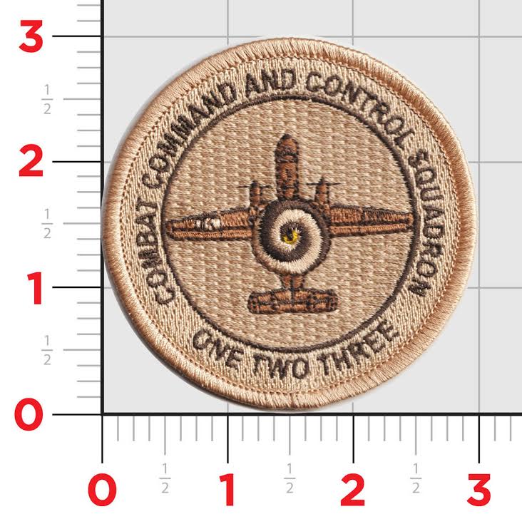 Official US Navy VAW-123 Screwtops Command and Control Patches