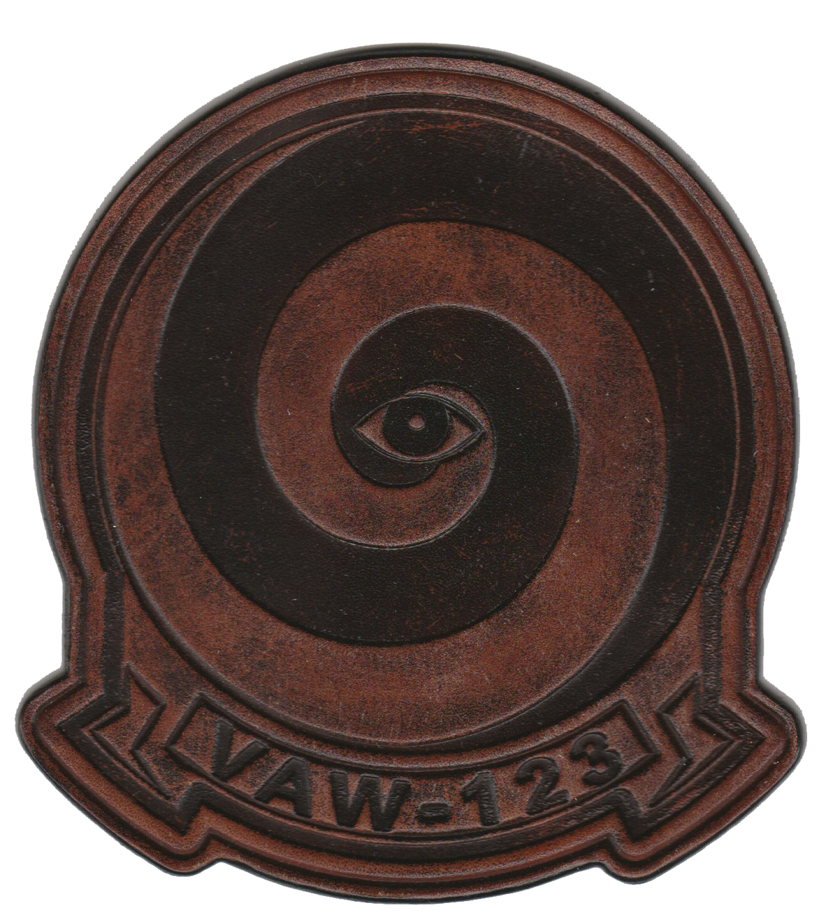 Officially Licensed US Navy VAW-123 Screwtops Leather Patches