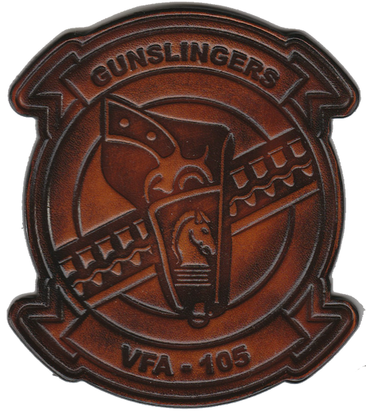 Officially Licensed VFA-105 Gunslingers Leather Patch