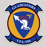 Officially Licensed US Navy VFA-106 Gladiators Sticker