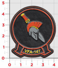 Officially Licensed US Navy VFA-147 Argonauts Leather Patch