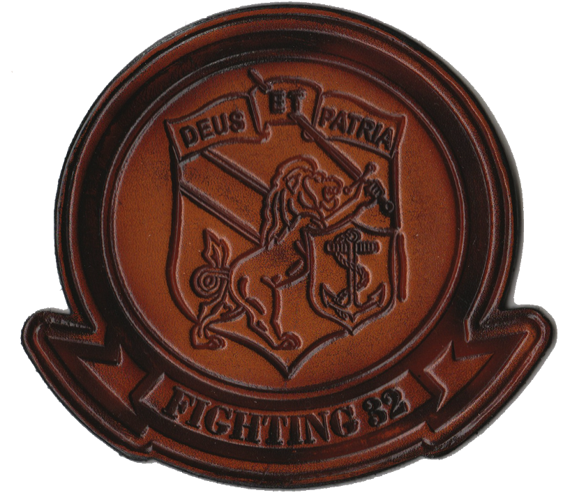 Officially Licensed US Navy VFA-32 Swordsmen Leather Patch