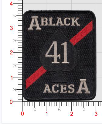 Officially Licensed US Navy VF-41 / VFA-41 Black Aces Squadron Patches