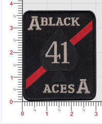 Officially Licensed US Navy VF-41 / VFA-41 Black Aces Squadron Patches