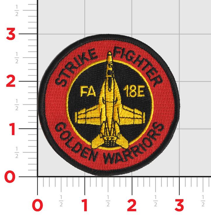 Official US Navy VFA-87 Golden Warriors Shoulder Patch
