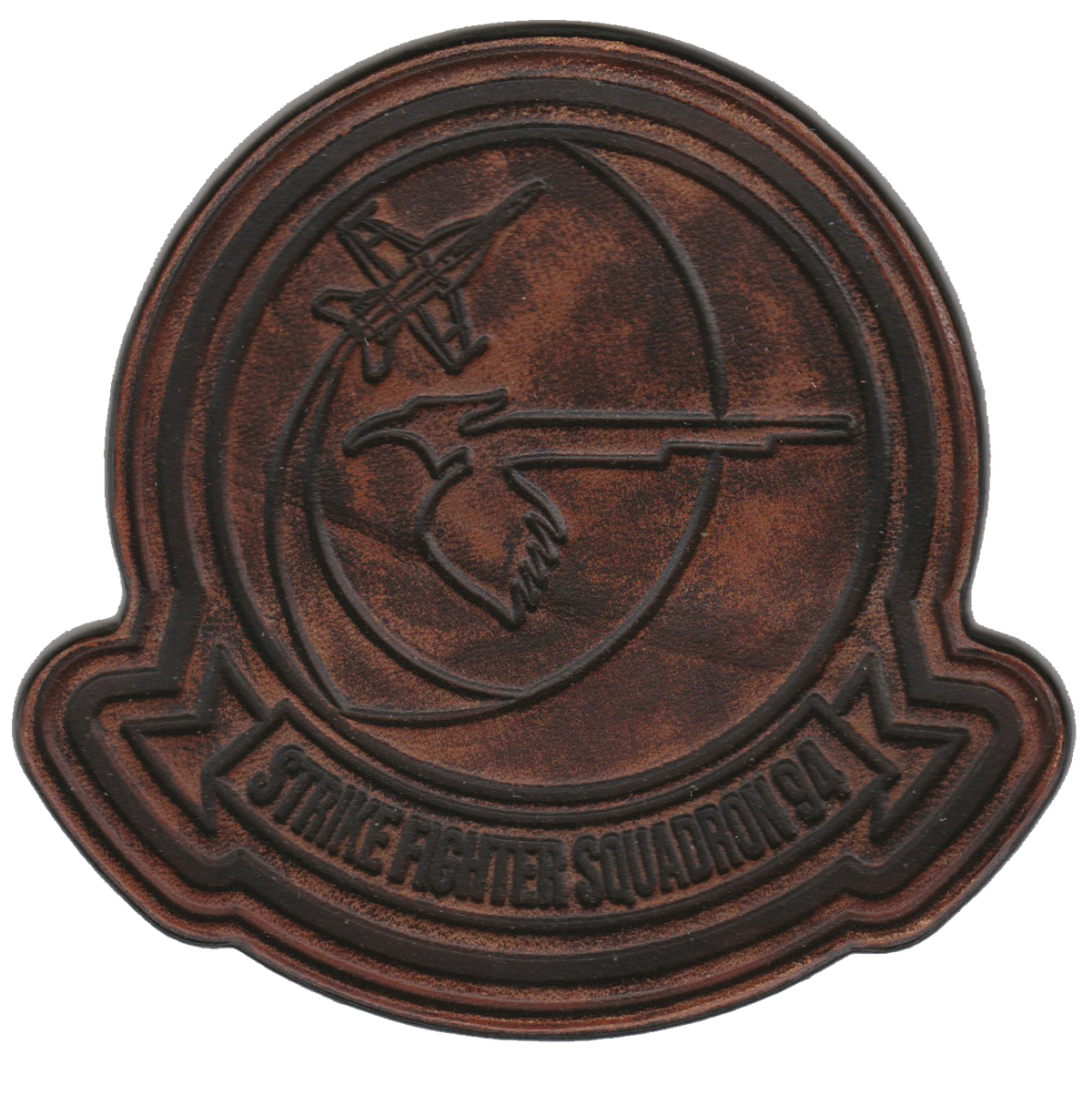 Officially Licensed US Navy VFA-94 Shrikes Leather Patches