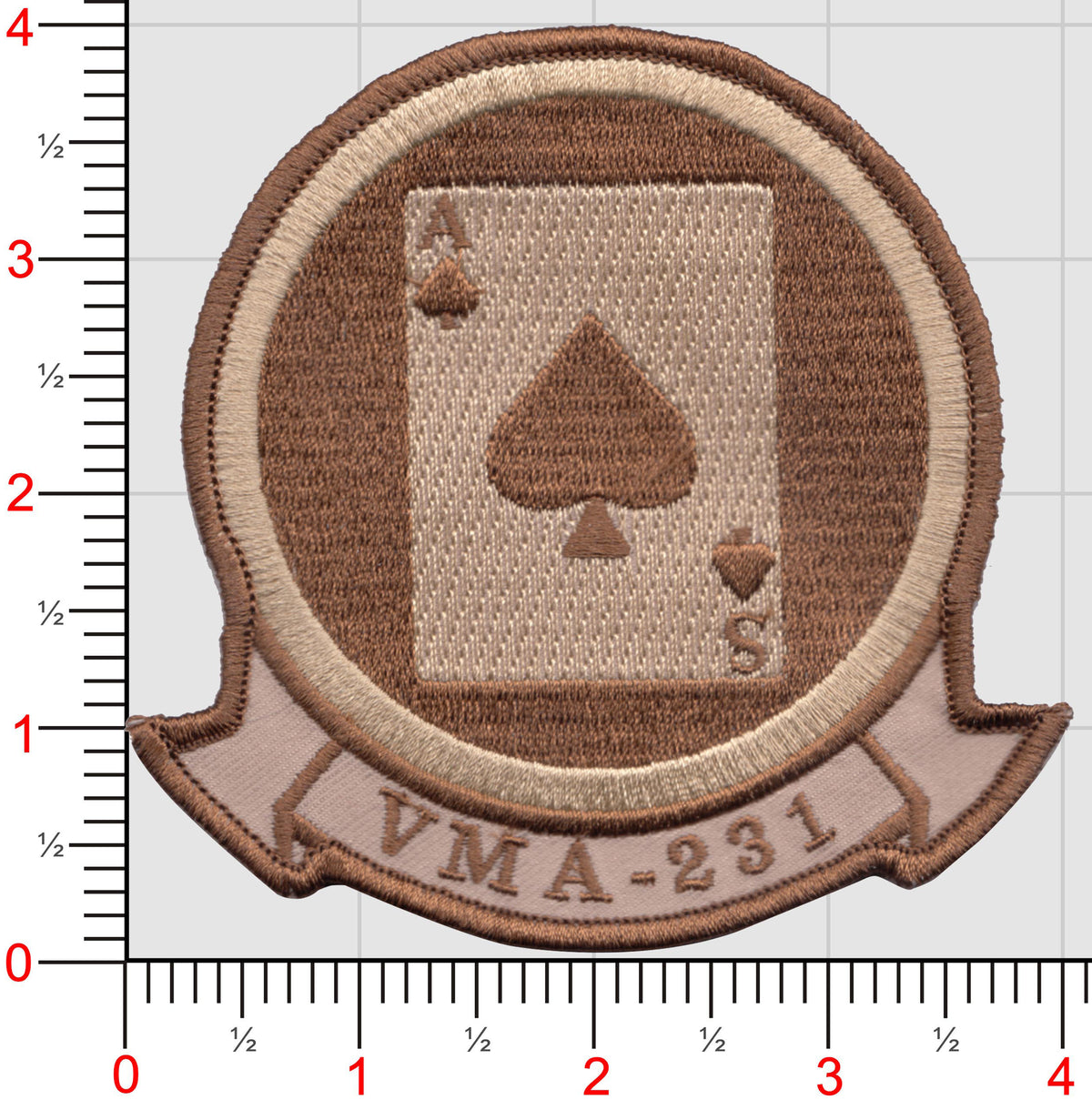 Officially Licensed USMC VMA-231 Ace of Spades Squadron Patches