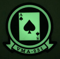 Officially Licensed USMC VMA-231 Ace of Spades Squadron Patches