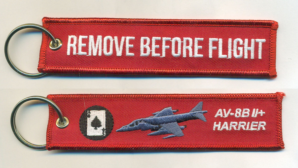 VMA-231 Ace of Spades REMOVE BEFORE FLIGHT Key Rings