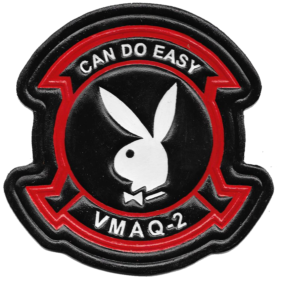 Officially Licensed USMC VMAQ-2 Playboys Leather Patch