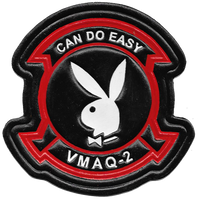 Officially Licensed USMC VMAQ-2 Playboys Leather Patch