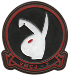 Officially Licensed USMC VMCJ-2 Playboys Leather Patch