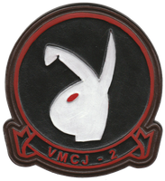 Officially Licensed USMC VMCJ-2 Playboys Leather Patch