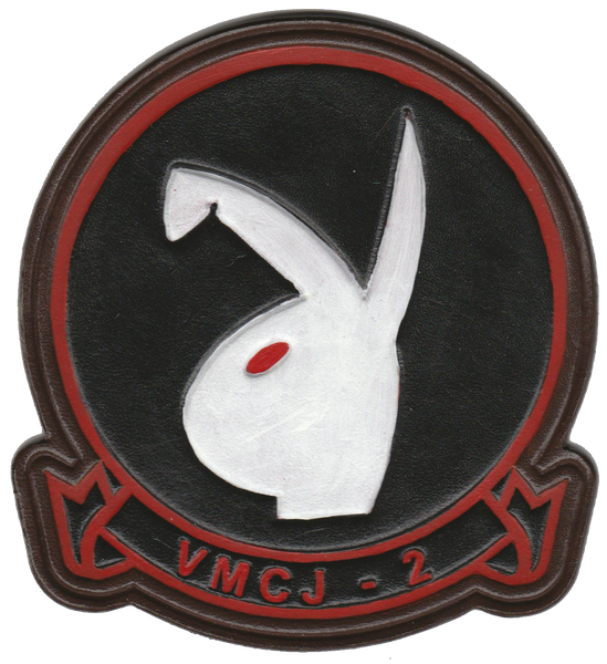 Officially Licensed USMC VMCJ-2 Playboys Leather Patch