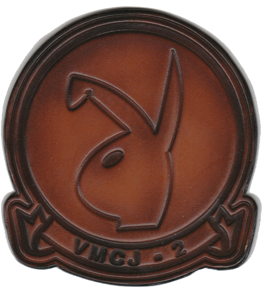 Officially Licensed USMC VMCJ-2 Playboys Leather Patch