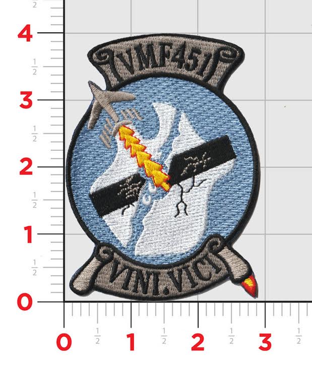 Officially Licensed USMC VMF-451 Warlords Patch