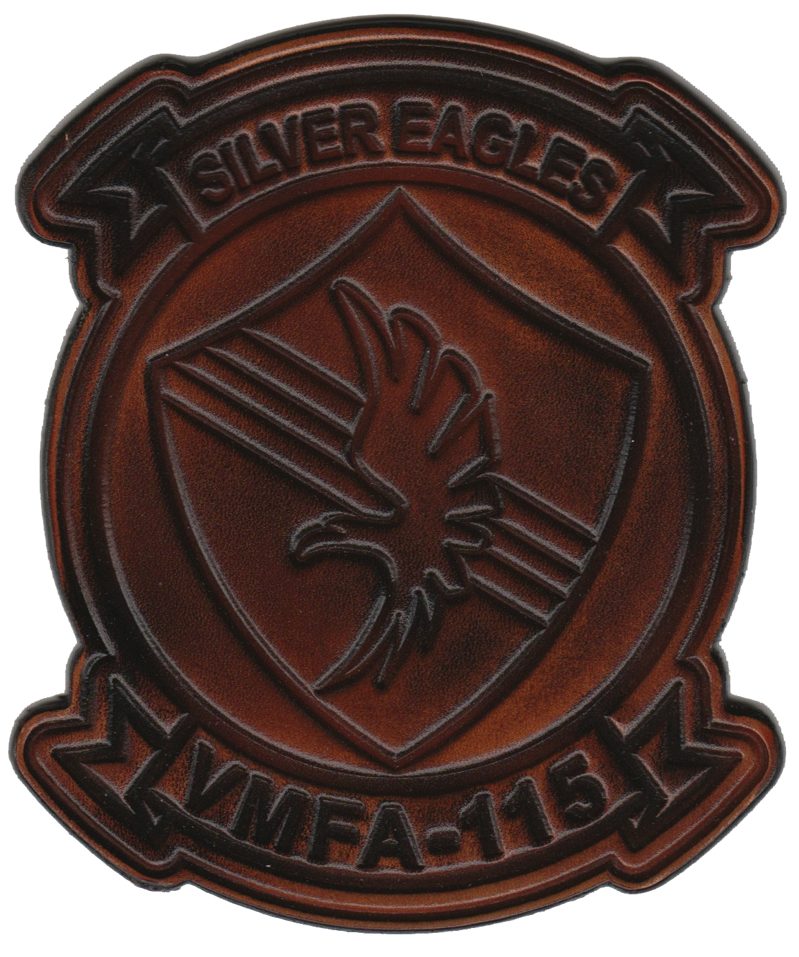 Officially Licensed USMC VMFA-115 Silver Eagles Leather Squadron Patches