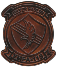 Officially Licensed USMC VMFA-115 Silver Eagles Leather Squadron Patches