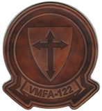 Officially Licensed USMC VMFA-122 Crusaders Leather Patches