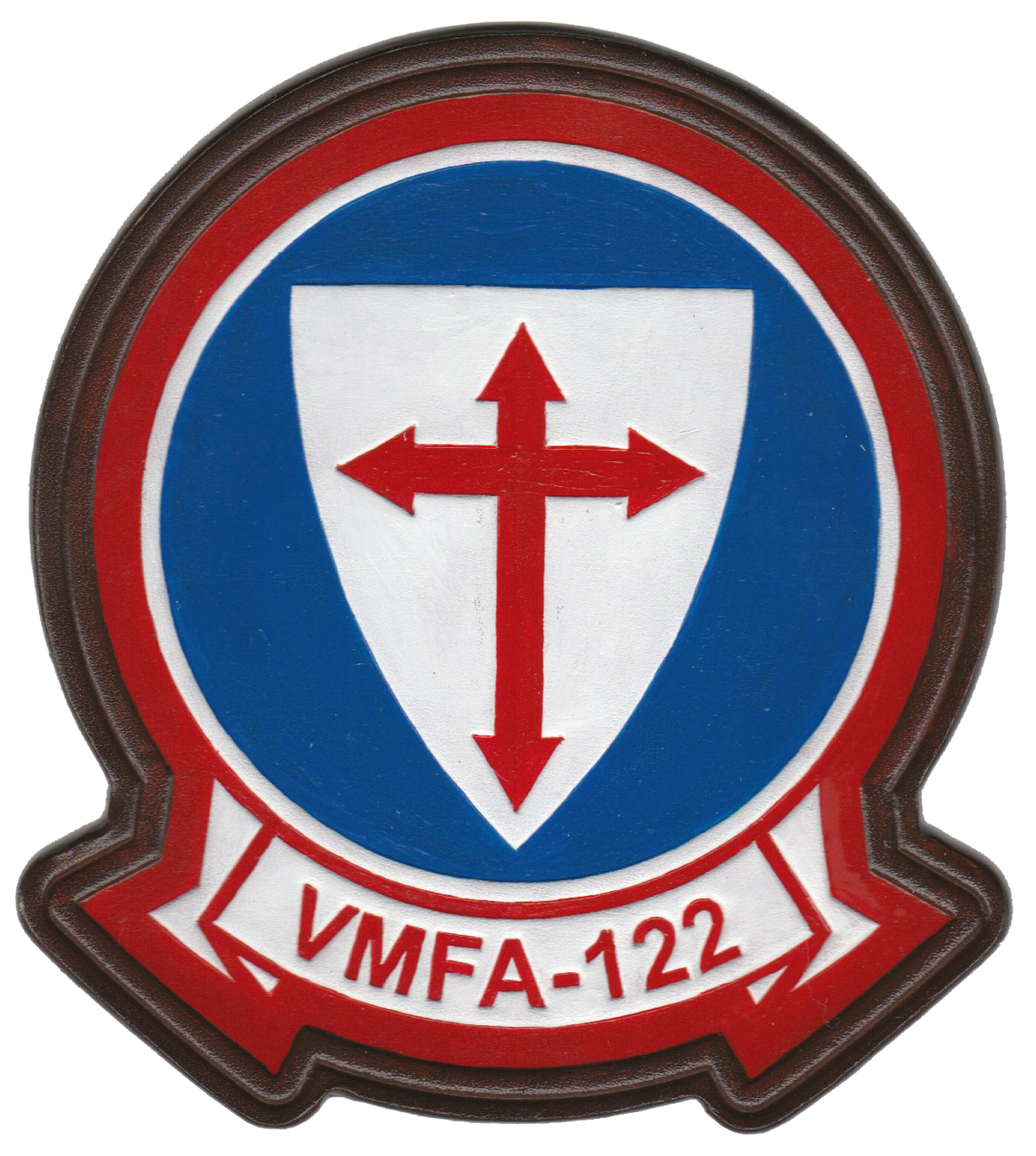 Officially Licensed USMC VMFA-122 Crusaders Leather Patches