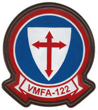 Officially Licensed USMC VMFA-122 Crusaders Leather Patches