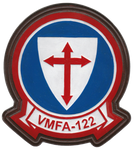 Officially Licensed USMC VMFA-122 Crusaders Leather Patches